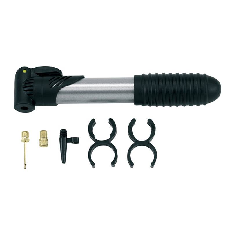 Pumpička na bicykel, strieborná/čierna Pumpička na bicykel, strieborná/čierna